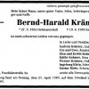 Kraemer Bernd Harald 1955-1989 Todesanzeige